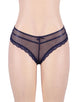 Dark Blue Lace Out Ladies' Panty