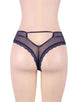 Dark Blue Lace Out Ladies' Panty