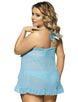 Blue Best Plus Size Lingerie For Big Women