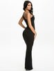 Black One Shoulder Sexy Evening Gown