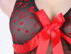 Sexy Halter Red Heart Print Nightie Lingerie