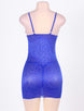 Plus Size Blue Luxury Lace Babydoll