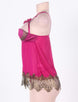 Regal Romance Sexy Rose Red Lace Babydoll