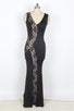 Lace Panel Maxi Dress