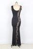 Lace Panel Maxi Dress