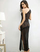 Black Lace Asymmetrical Gown