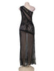 Black Lace Asymmetrical Gown