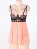 Camisole Lace Embroidered Cup Babydoll