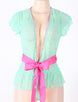 Wild Orchid Ruffled Bed Robe