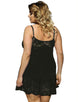 Plus Size Soft Lace Babydoll with G-string