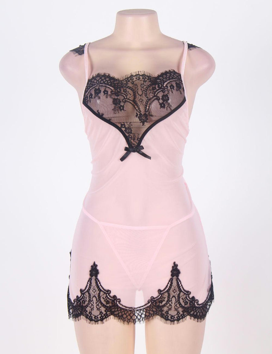 Romantic Heart Lace Nightwear