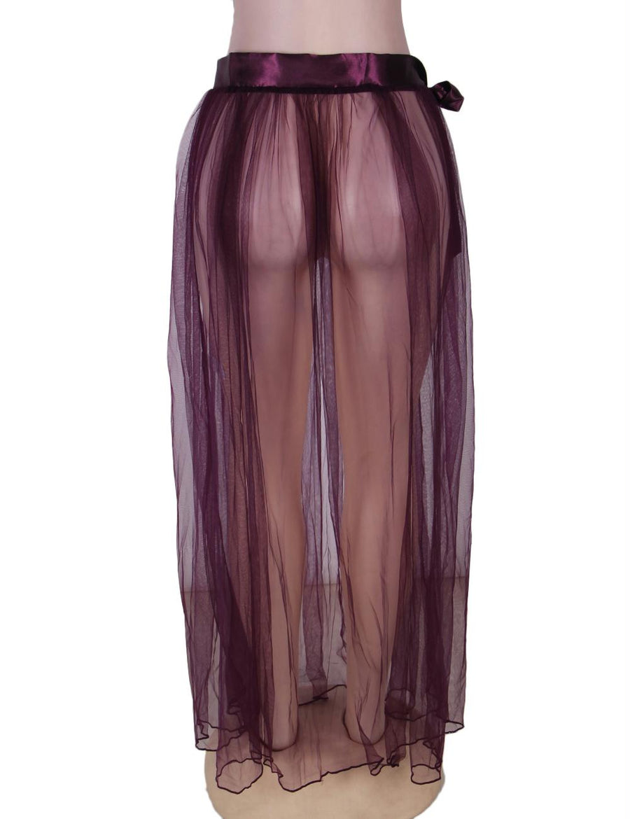 Dignity Purple Transparent Skirt