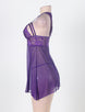 Seduce Midnight Purple Springtime Babydoll Set