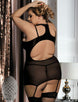 Erotic Black Plus Size Babydoll Set