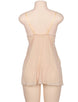 Plus Size Nude Apricot Elegant Babydoll