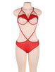 Red Lace Erotic Sexy Teddy