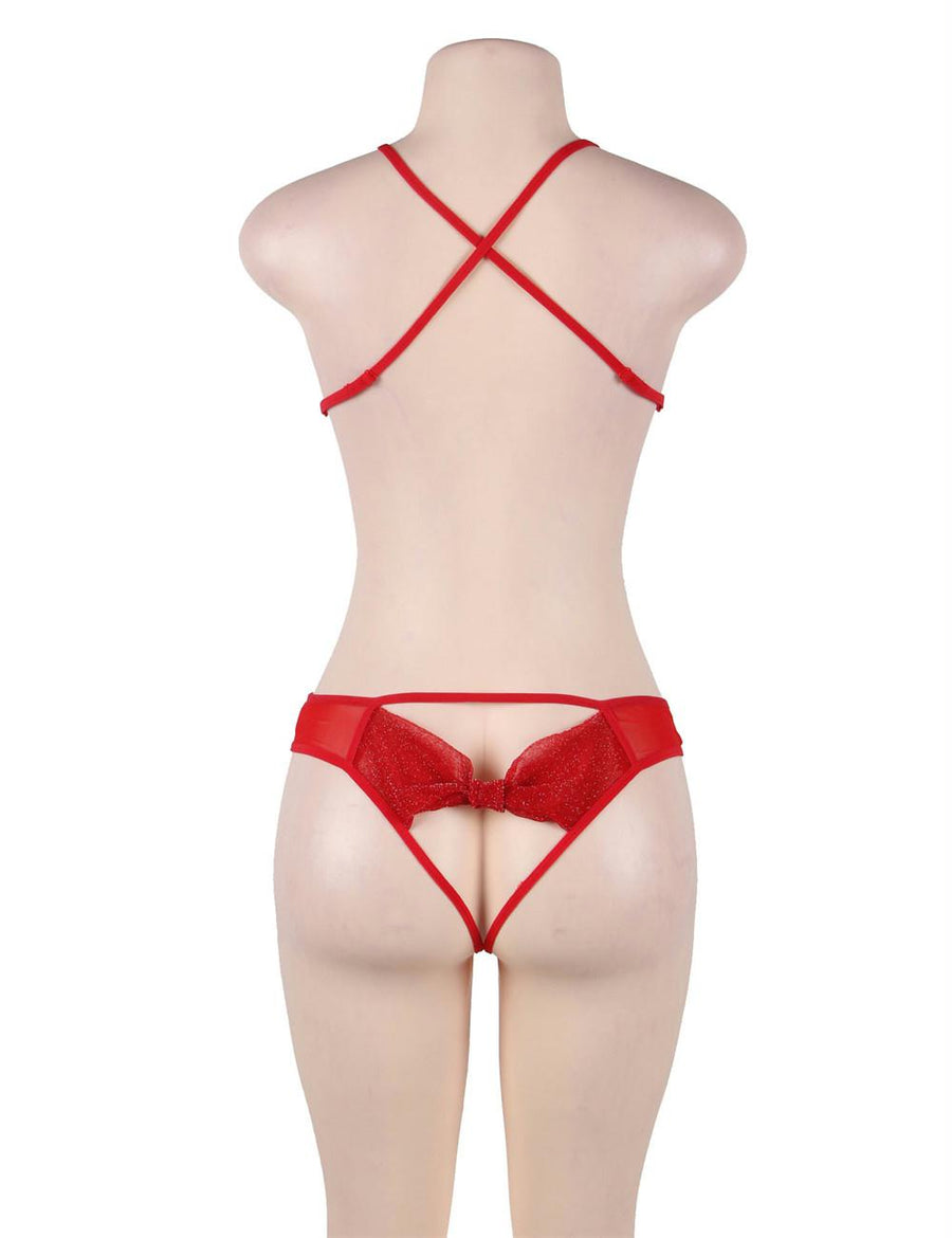 Red Lace Erotic Sexy Teddy