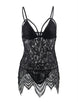 Black Byelashes Lace Elastic Band Sexy Babydoll