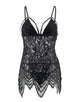 Black Byelashes Lace Elastic Band Sexy Babydoll