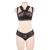 Black Lace Temptation Bra Set