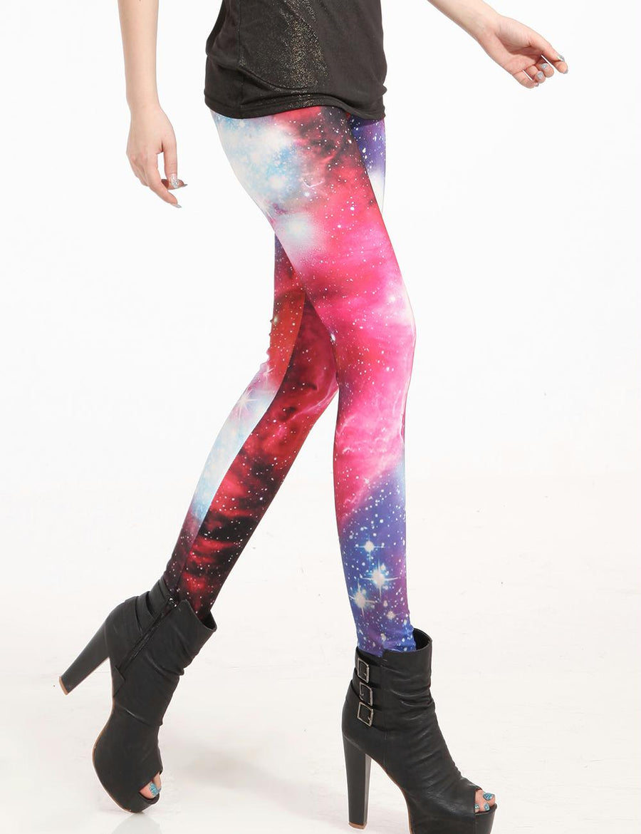 Galaxy print leggings