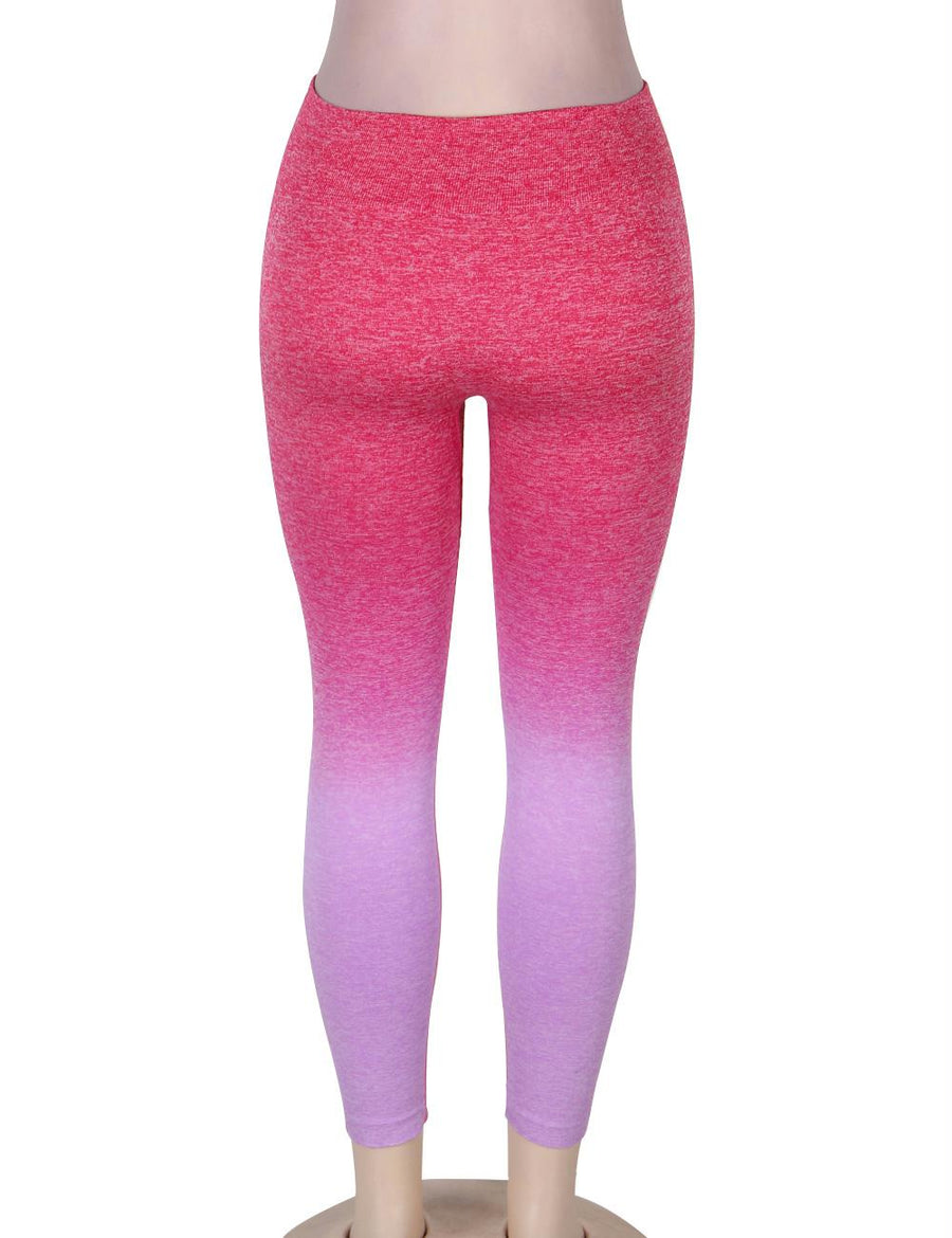 Rosy Gradual Change Fitness Legging