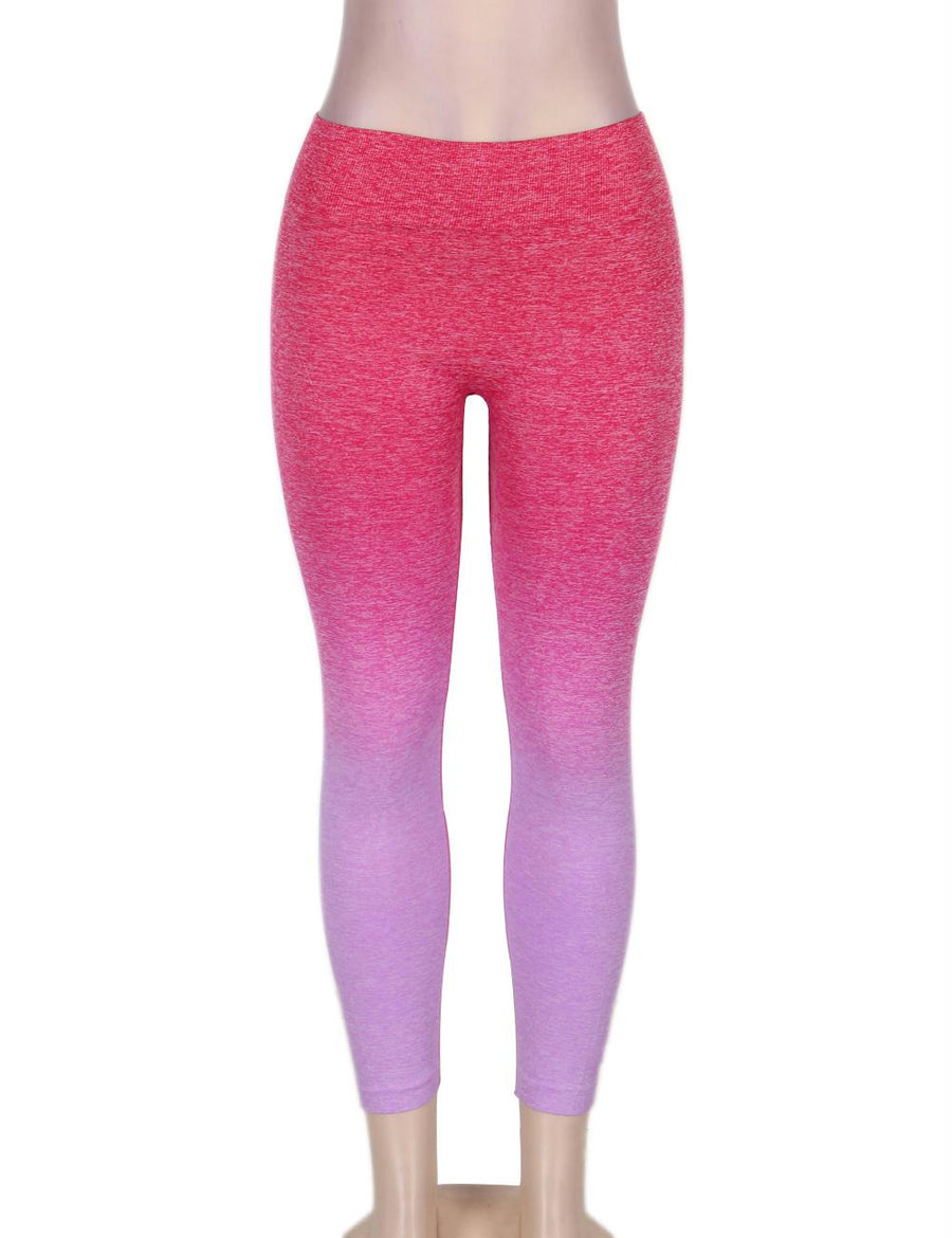 Rosy Gradual Change Fitness Legging