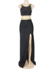 Black Cross-strapped Gown