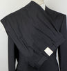 Striped Wool Double Breasted Suit - Gray