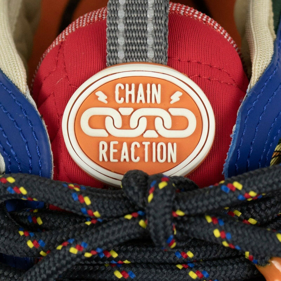 Men's Rubber And Suede Chain Reaction Sneakers - Yellow Multi