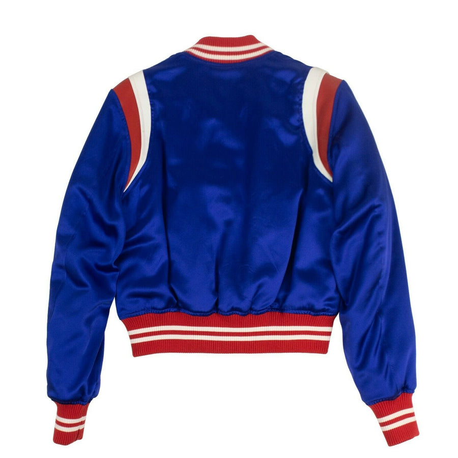 Varsity Baseball Bomber Jacket - Blue / Red