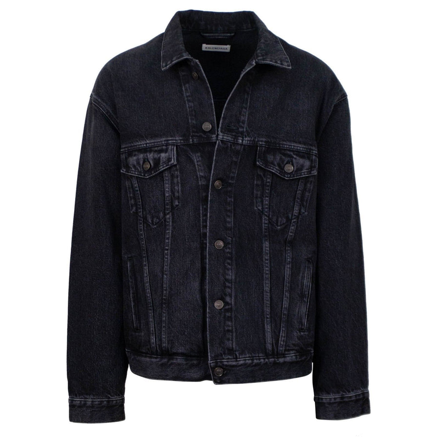 LGBQT Embroidered Denim Jacket - Black