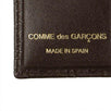 Leather Number Embossed Mini Cardholder Wallet - Brown