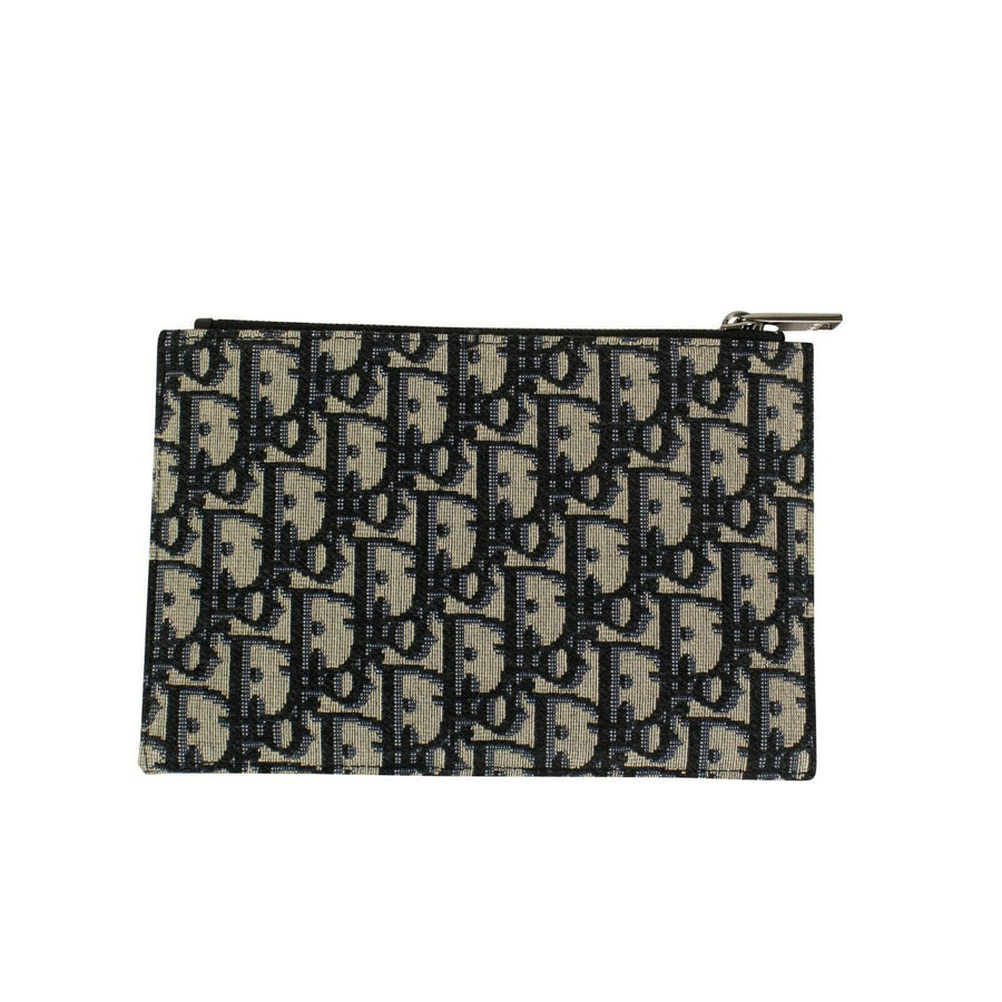 Alex Foxton Print Card Holder Pouch - Beige And Black