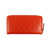 Leather Clover Embossed Wallet - Orange