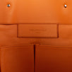 Leather Paper Tote Bag - Orange