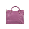 Shiny Textured Leather Giant 12 City Shoulder Bag - Purple