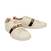 Logo Stripe Leather Ace Sneakers - White