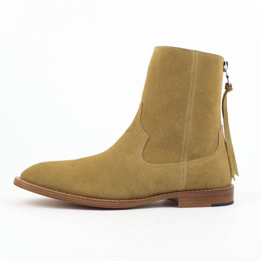 Suede Leather Shane Boots - Tan