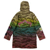 Ombre Tiger Camouflage Long Parka - Multi-Color