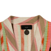 Cashmere Striped Pattern Fringed Cardigan - Multi-Color