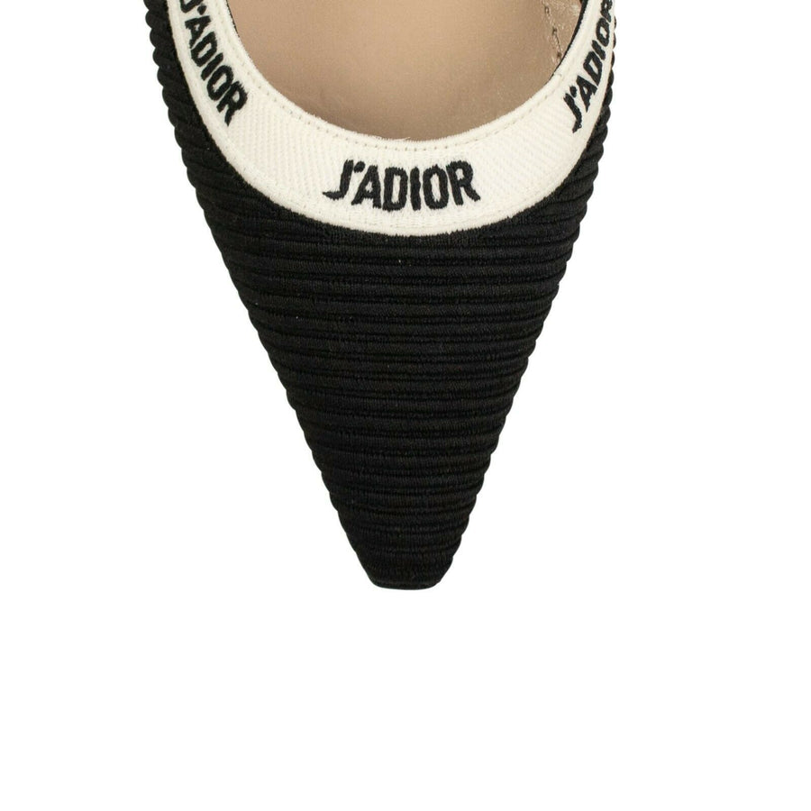 Fabric J'ADIOR Embroidered Pumps - Black