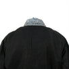 Reversible Distressed Denim Bomber Jacket - Black