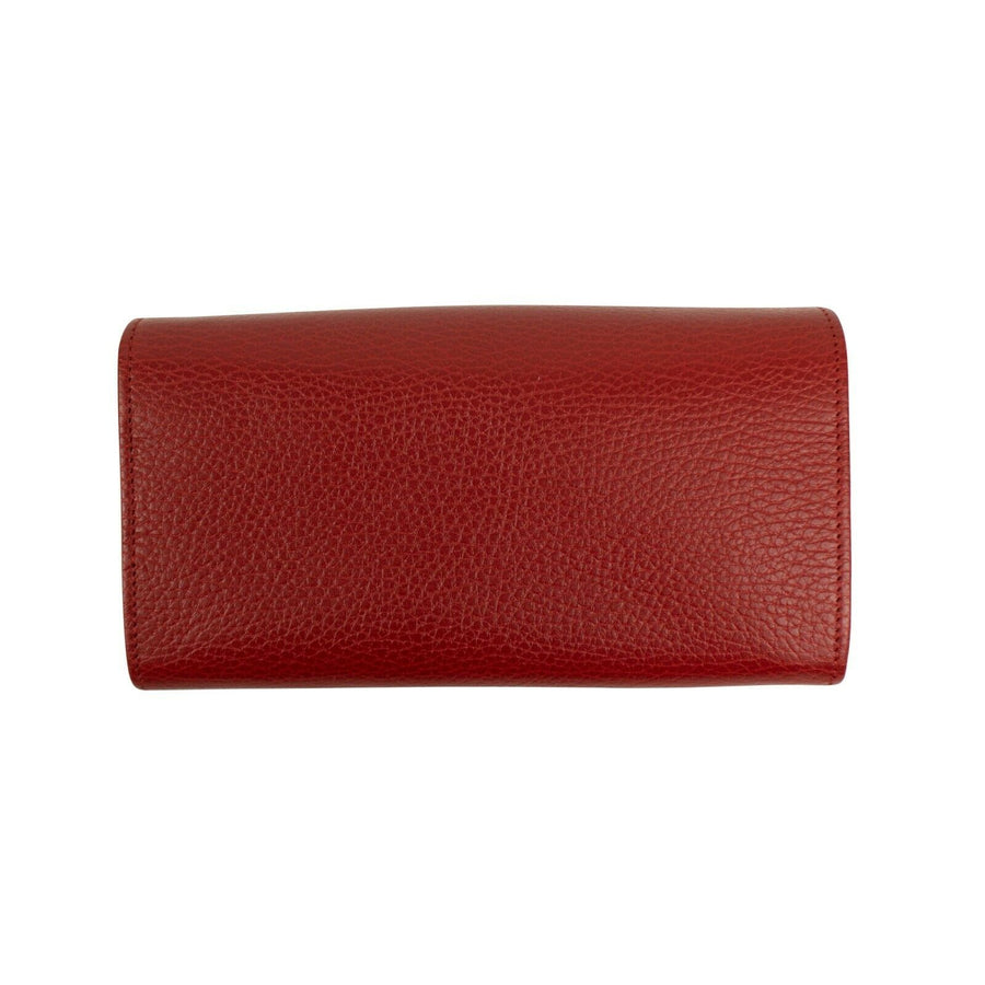 GG Marmont Leather Mini Chain Shoulder Bag - Red