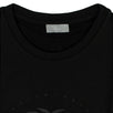 Embossed Cotton T-Shirt - Black