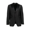 Z ZEGNA  Wool Two Button Tuxedo Suit - Black