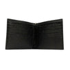 Leather Chain Strap 'Explorer' Square Bi-Fold Wallet - Black