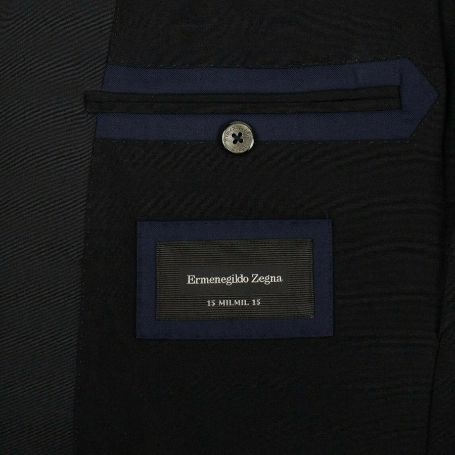 Wool One Button Tuxedo - Blue