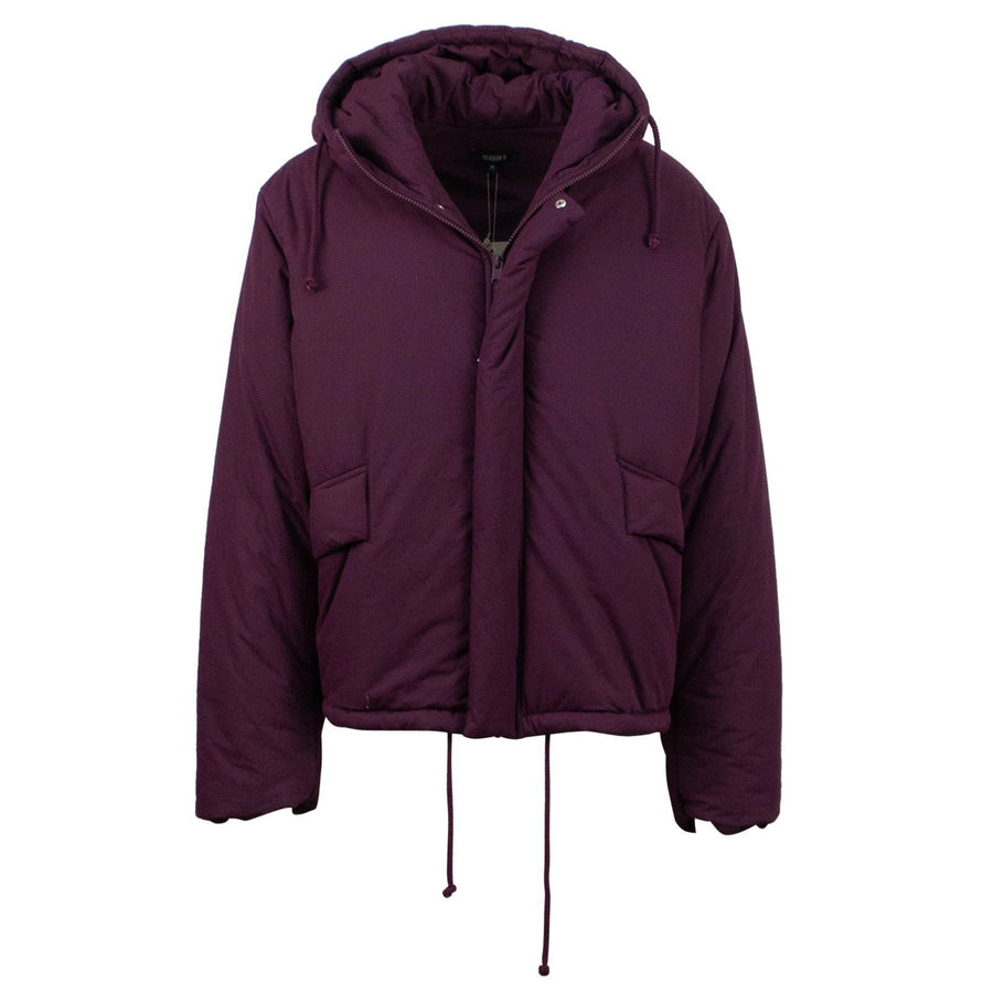 Season 5 Burgundy 'Oxblood' Short Puffer Coat - Burgundy