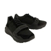 Suede Neoprene And Leather Sneakers - Black